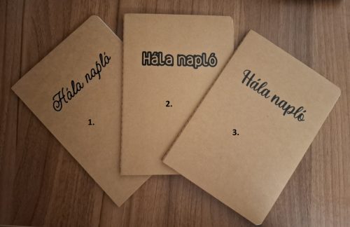 Hálanapló, Keresztény feliratos füzet. Vonalas, A5 méretű füzet, 60 lap - 120 oldal