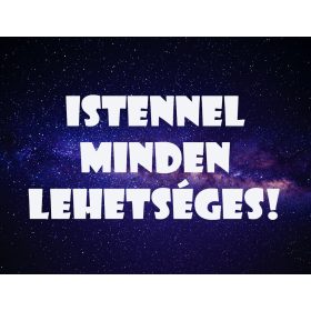Istennel minden lehetséges, keresztény hűtőmágnes